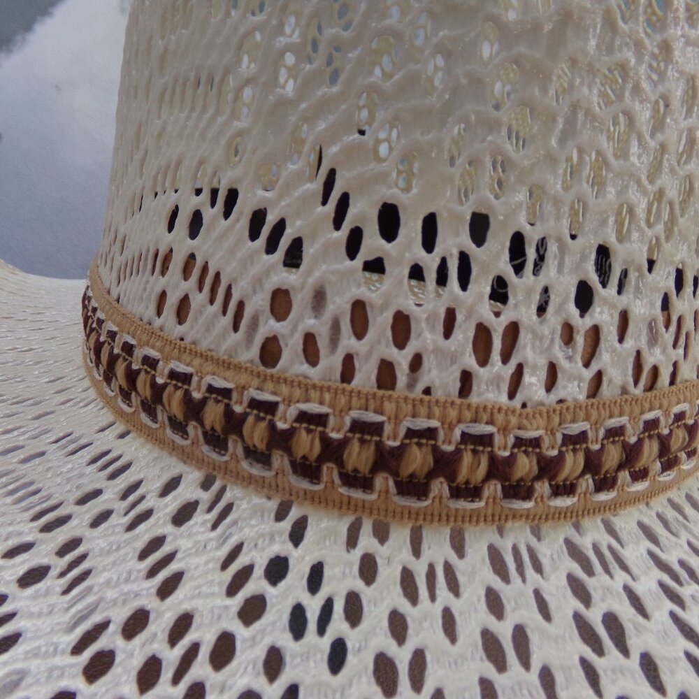 Rodeo Cowboy Cowgirl Hat Vaquero Riding 6 1/4 USA 54 Boy Girl 21'' Mexico White - Picture 2 of 14